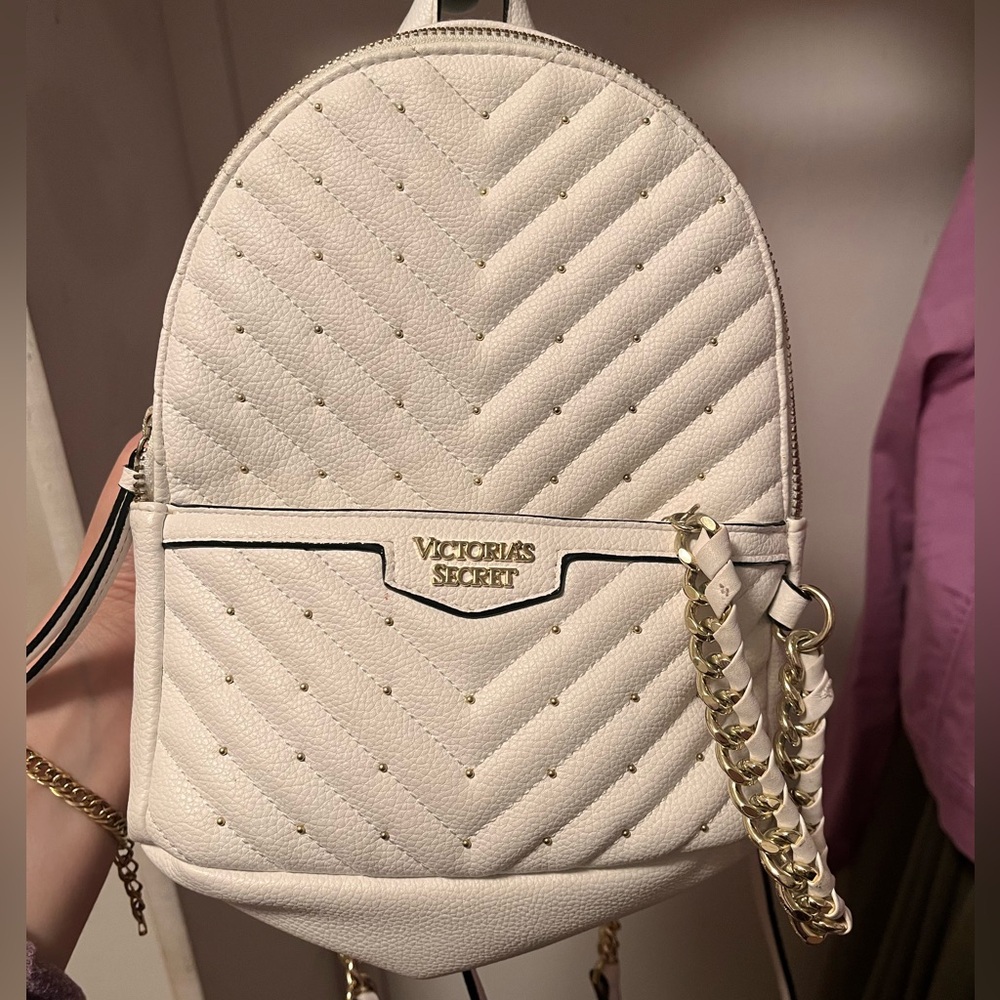 Victoria secret white backpack